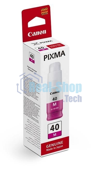 Контейнер с чернилами Canon GI-40 M пурпурный (7700 стр.) для СНПЧ Pixma G5040/G6040