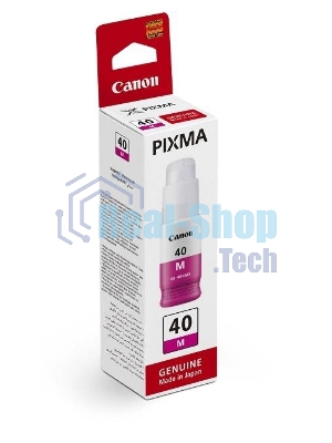 Контейнер с чернилами Canon GI-40 M пурпурный (7700 стр.) для СНПЧ Pixma G5040/G6040