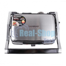 Гриль-пресс электрический Endever Grillmaster 220, серебристый/черный