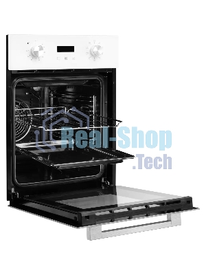 Духовой шкаф электрический Monsher MOE 4592 Blanc ширина 45 см, High-Tech, 50 л, гидролизная очистка, 9 режимов, белый