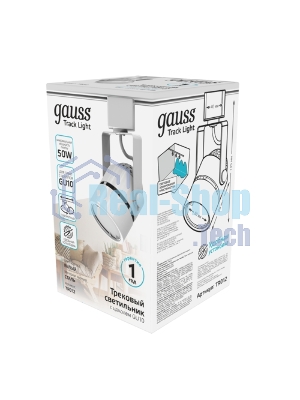 Светильник Gauss трековый цилиндр 12W 950lm 4000K 180-220V IP20 55x190мм белый LED 1/40