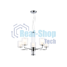 Люстра Ambrella light LH56001/5 СH/FR хром/белый матовый E14*5 max 40W D640*1260