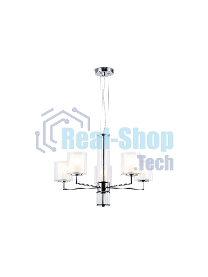 Люстра Ambrella light LH56001/5 СH/FR хром/белый матовый E14*5 max 40W D640*1260