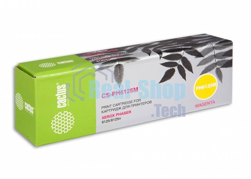 Картридж лазерный Cactus CS-PH6125M (106R01336) пурпурный (1000 стр.) для Xerox 6125/6125n