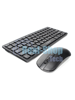 Комплект клавиатура+мышь Gembird KBS-9100 беспроводной, USB, 1600 DPI, чёрный
