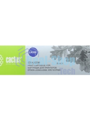 Картридж матричный Cactus CS-LX350 черный (12.7 мм, 10 м, 3500000 знаков) для Epson LX350/LQ350/ERC19/VP80K