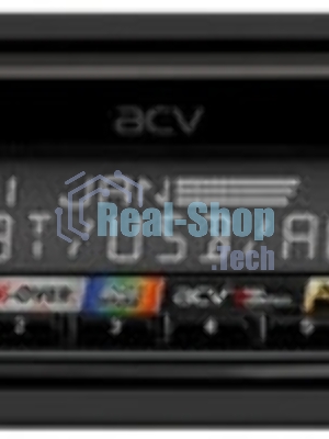 Автомагнитола ACV ADX-907BM, 1 DIN, Bluetooth, USB Type-A, AUX, пульт ДУ