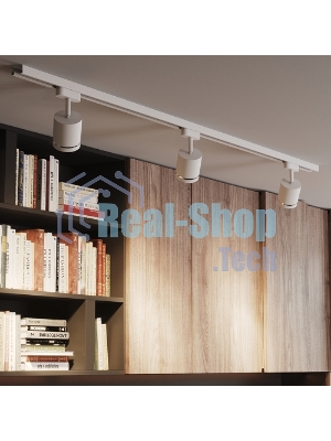 Светильник Gauss трековый цилиндр 12W 950lm 4000K 180-220V IP20 55x190мм белый LED 1/40