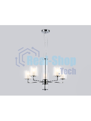 Люстра Ambrella light LH56001/5 СH/FR хром/белый матовый E14*5 max 40W D640*1260