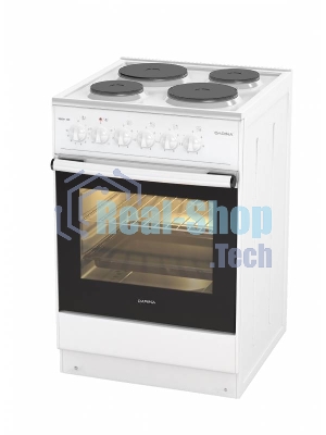 Плита электрическая Darina 1B EM 341 406 W белый/черный, конфорок 4 шт, духовка 50 л, 50 см x 85 см x 56 см