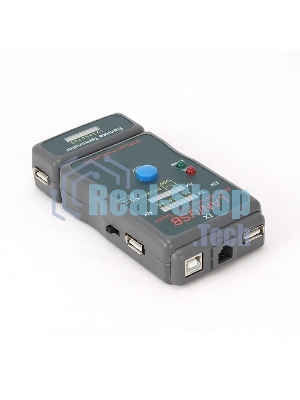 Тестер LAN Cablexpert NCT-2, 100/1000 Base-TX, для UTP, STP, RJ-11, USB-кабеля