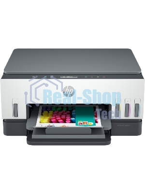 МФУ струйное HP Smart Tank 670, A4, цветной, печ. до 12 стр/мин., 4800x1200 dpi (печ.), 1200x1200 dpi (скан.), Bluetooth, USB Type-A, Wi-Fi