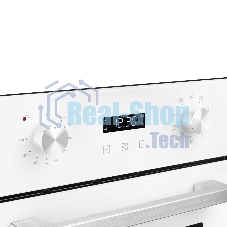 Духовой шкаф электрический Monsher MOE 4592 Blanc ширина 45 см, High-Tech, 50 л, гидролизная очистка, 9 режимов, белый