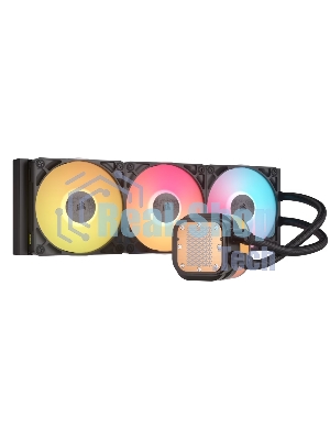 Система жидкостного охлаждения Corsair iCUE LINK TITAN 360 RX LCD (360мм, черный, RGb/ Fans: 3x120мм, 73.5CFM, 36dBA, 2100RPM/ S: 1851, 1700, AM5, AM4)