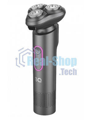 Электробритва BQ SV1008 Gray-Pink. Мощность 5 Вт/Время зарядки 90 минут/Время беспроводной работы 90 минут/Влагозащита IPX6/Электропитание 110-240 В, 50-60 Гц/Ротационная головка бритвы/Мощный мотор/Индикатор заряда батареи/Портативная база для подзарядки/3 насадки в комплекте
