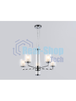 Люстра Ambrella light LH56001/5 СH/FR хром/белый матовый E14*5 max 40W D640*1260