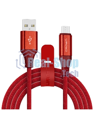 Кабель Crown USB - microUSB CMCU-3103M red