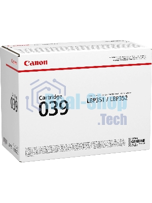 Картридж лазерный Canon Cartridge 039BK (0287C001) черный (11000 стр.) для Canon LBP351x/352x