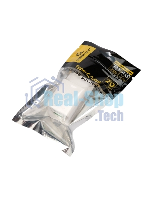 Зарядное устройство Cablexpert MP3A-PC-61, 20Вт GaN, 3А, QC4.0/PD, 1xUSB, 1xType-C, белый, пакет