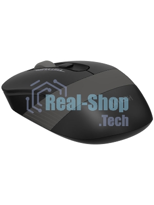 Мышь беспроводная A4Tech Fstyler FG10 черный/серый, 2000 dpi, радиоканал, USB, кнопки - 4