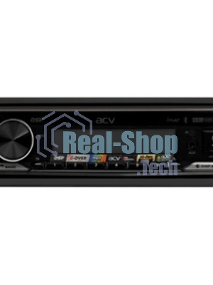 Автомагнитола ACV ADX-907BM, 1 DIN, Bluetooth, USB Type-A, AUX, пульт ДУ