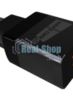 Сетевое зарядное устройство MORE CHOICE NC85a 1USB+1Type-C 3.0A PD 20W+QC3.0 Type-C Type-C, черный