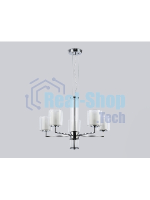 Люстра Ambrella light LH56001/5 СH/FR хром/белый матовый E14*5 max 40W D640*1260