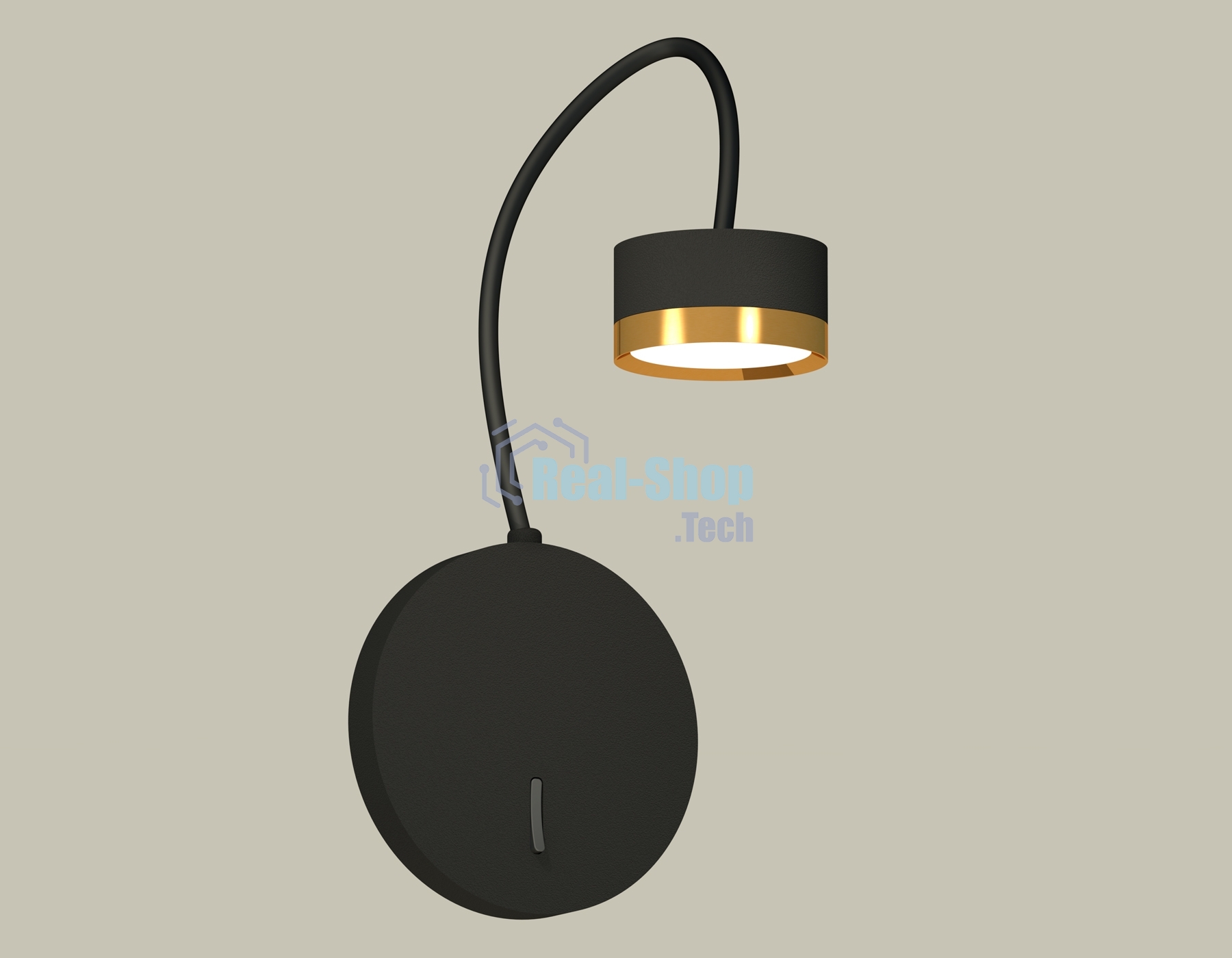 Светильник Ambrella light XB9596152 SBK/PYG черный песок/золото желтое полированное GX53 (C9596, N8124)