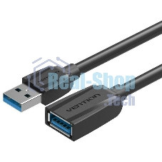 Кабель-удлинитель Vention USB 3.0 AM/AF - 1м Black Edition