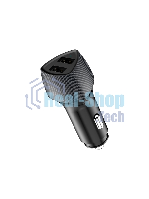 Автомобильное зарядное устройство c двумя портами Rexant (USB-A QC 3.0 + USB-A 3,1A) со световой индикацией, 18Вт, черное