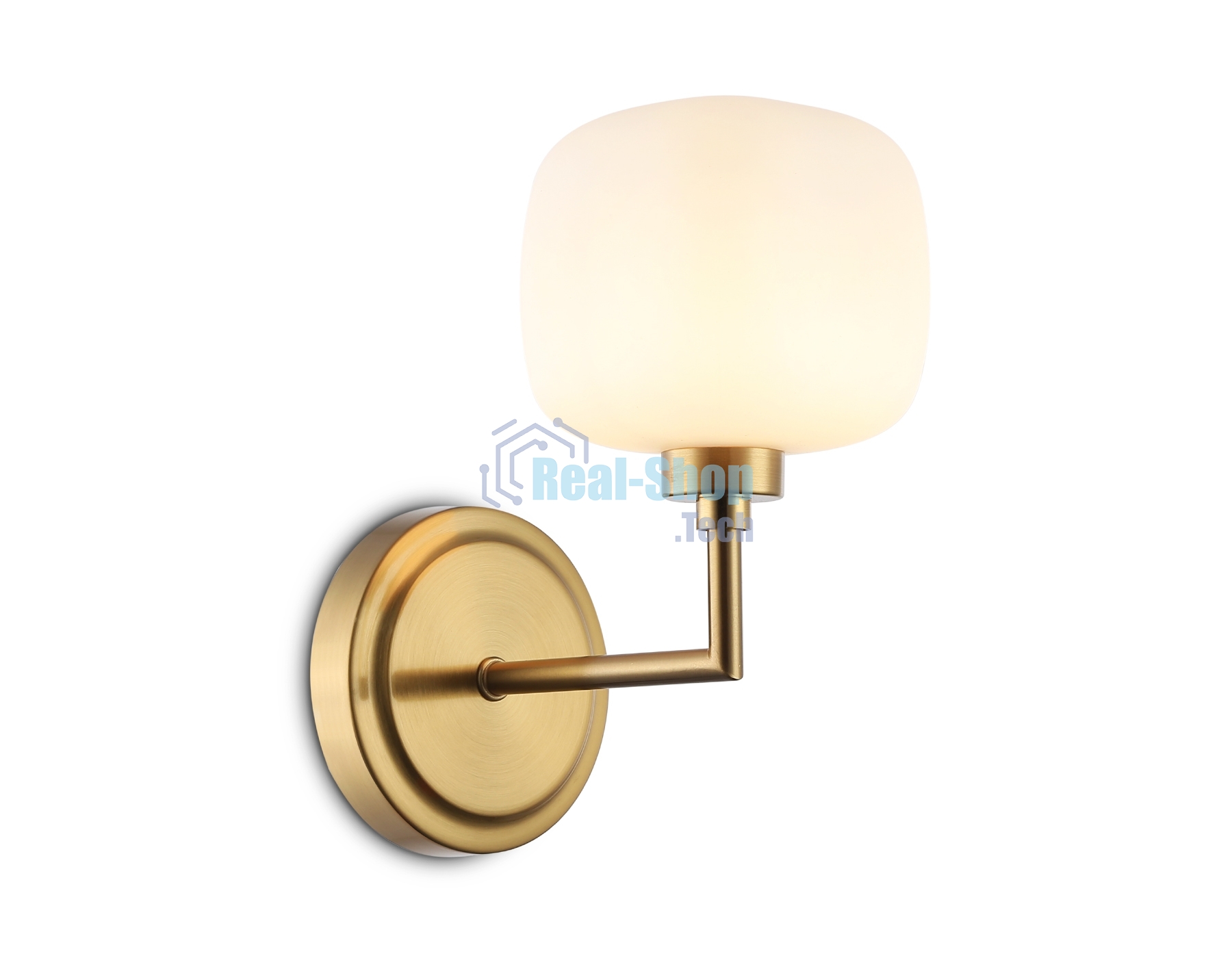 Настенный светильник Ambrella light LH53021 BS/FR латунь/белый матовый G9 max 40W 195*120*230