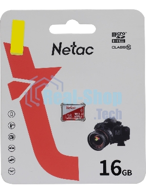 Флеш карта microSDHC 16Gb Netac P500 ECO (50/95 Mb/s, no adapter) (NT02P500ECO-016G-S)