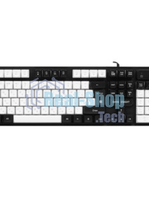 Клавиатура проводная Defender Dark Knight R GK-077, USB, черный/белый