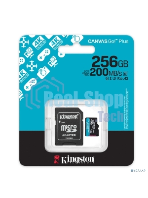 Флеш карта microSDXC 256Gb Kingston SDCG4/256Gb Canvas Go! Plus A2 + adapter