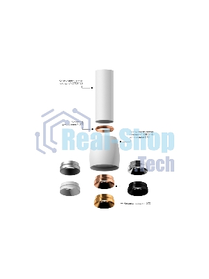 Корпус светильника C7403 DCH черный хром D70*H60mm MR16 GU5.3
