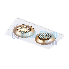 Светильник встраиваемый Ambrella light TN102733/2 WH/GD белый/золото GU5.3 175*92*23