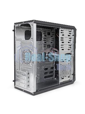 Компьютерный корпус Minitower ExeGate BA-204U (mATX, без БП, 2хUSB+2хUSB 3.0, аудио, черный)