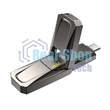 Флешка USB Netac US5 1Tb USB 3.2+TypeC Solid State Flash, up to 550MB/500Mb/s