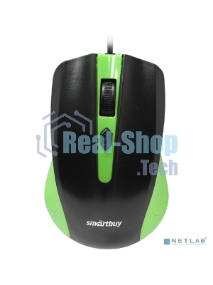 Мышь проводная Smartbuy ONE 352 зелено-черная SBM-352-GK