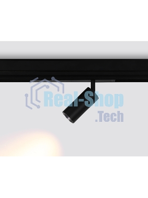 Управляемый светодиодный светильник для шинопровода Magnetic Ambrella light GL1212 BK черный IP20 12W 3000K-6400K 220V 36° D45*100 (Без ПДУ)