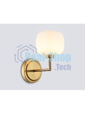 Настенный светильник Ambrella light LH53021 BS/FR латунь/белый матовый G9 max 40W 195*120*230