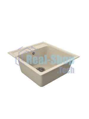 Мойка для кухни BAU Stil Sand 45х50, выпуск с сифоном в комплекте, бежевый песок
