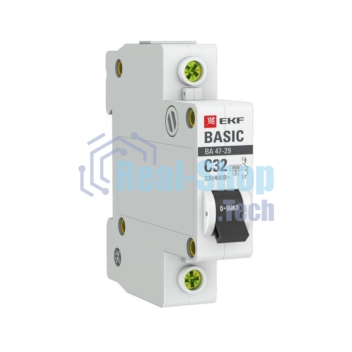 Выключатель автоматический EKF mcb4729-1-32C 1P 32А (C) 4,5кА ВА 47-29 EKF Basic
