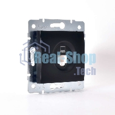 Механизм розетки компьютерн. 1-м СП KARINA RJ45 черный бархат LEZARD 707-4288-139