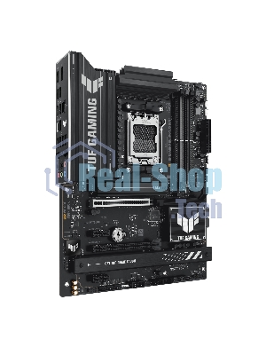 Материнская плата ASUS TUF GAMING B850-PLUS WIFI, Socket AM5, AMD B850, 4xDDR5, 4xSATA, 3xM.2, 1xPCIe 5.0 x16, 1xPCIe 4.0 x16, 2xPCIe 4.0 x1, 1xHDMI, 1xDP, 1x 2.5Gb LAN, Wi-Fi 7, 3xUSB-A 10Gbps, 4xUSB-A 5Gbps, 1xUSB-C 20Gbps, 2xUSB-A 2.0, 5x3.5 мм, 7.1, ATX