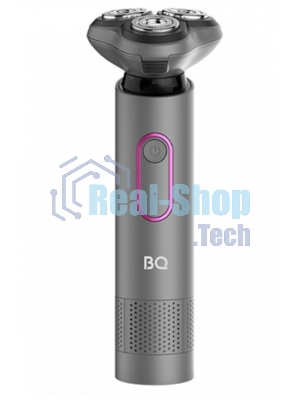 Электробритва BQ SV1008 Gray-Pink. Мощность 5 Вт/Время зарядки 90 минут/Время беспроводной работы 90 минут/Влагозащита IPX6/Электропитание 110-240 В, 50-60 Гц/Ротационная головка бритвы/Мощный мотор/Индикатор заряда батареи/Портативная база для подзарядки/3 насадки в комплекте