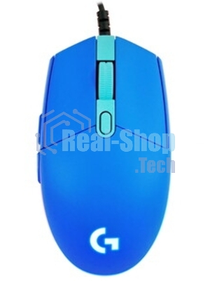 Мышь проводная Logitech G102 LIGHTSYNC синий, 8000 dpi, USB, кнопки - 6