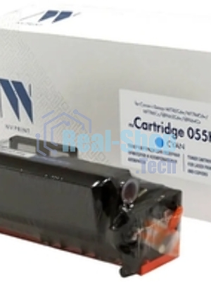 Картридж лазерный NVPrint совместимый NV-055H Голубой (БЕЗ ЧИПА) для Canon i-Sensys MF742Cdw/MF744Cdw/MF746Cx/LBP663Cdw/LBP664Cx (5900k)