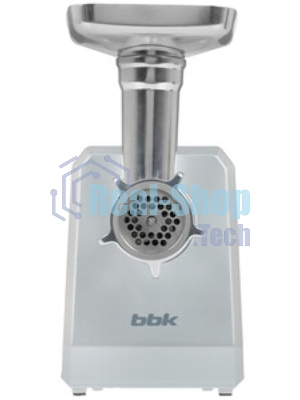 Мясорубка электрическая BBK MG2005 2000 Вт, белый/серый, 2000 Вт, 2.0 кг/мин, реверс, защита от перегрузки, металлический лоток, насадки - 5