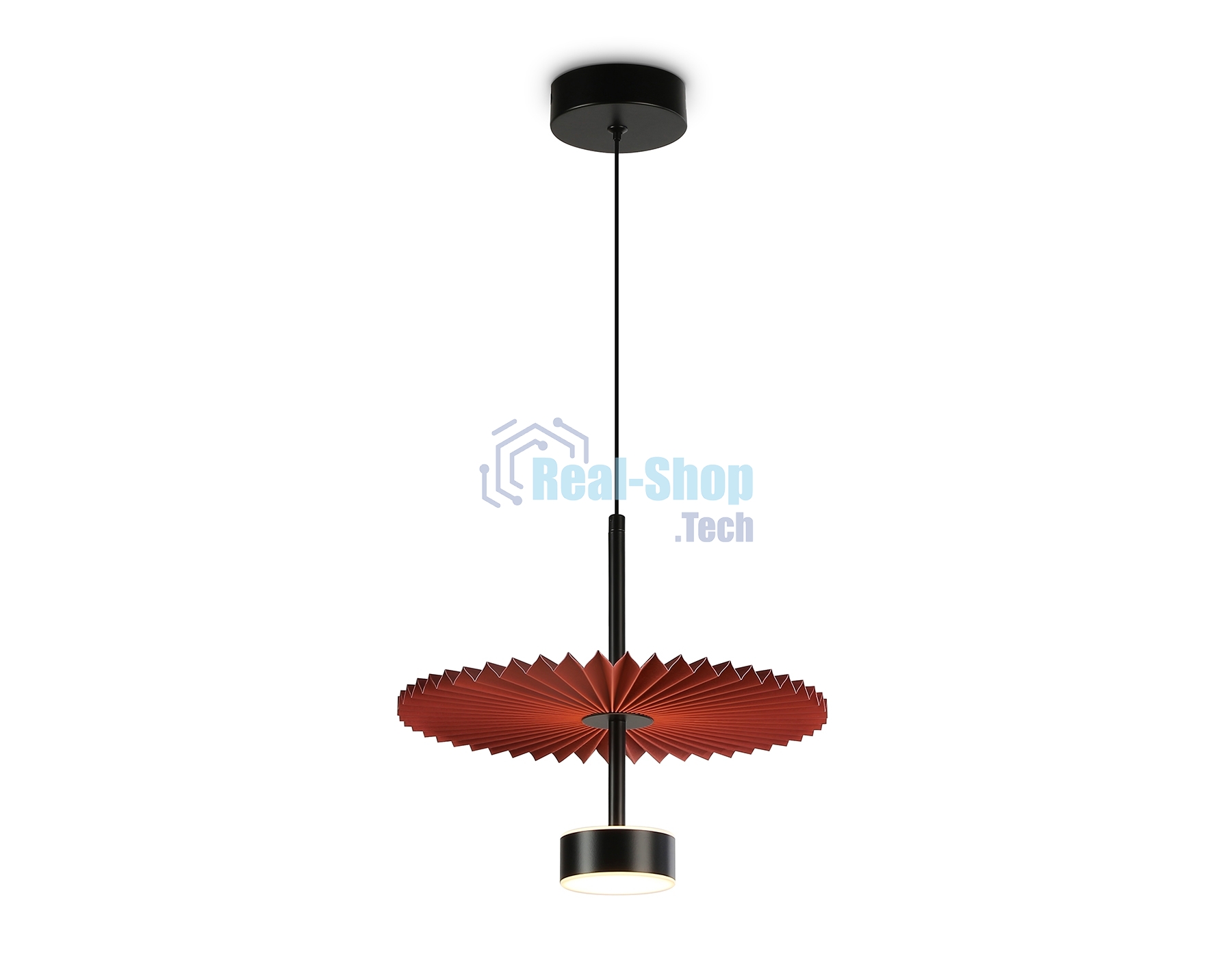 Светильник Ambrella light LH72613 BK/RD черный/красный 6W 3000K D300*260-1770